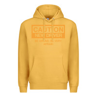 Mustard caution new student driver funny Premium Hoodie - linhVisuals