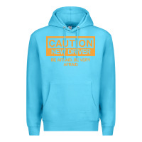 Ocean Blue caution new student driver funny Premium Hoodie - linhVisuals