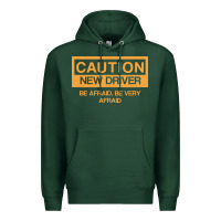 Sports Green caution new student driver funny Premium Hoodie - linhVisuals