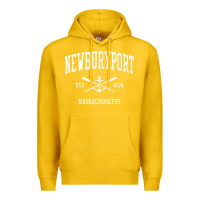 Lemon newburyport ma vintage crossed oars & boat anchor sports t shirt Premium Hoodie - linhVisuals