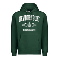 Sports Green newburyport ma vintage crossed oars & boat anchor sports t shirt Premium Hoodie - linhVisuals