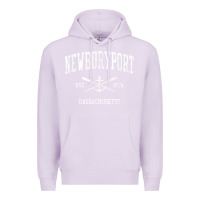 Lilac newburyport ma vintage crossed oars & boat anchor sports t shirt Premium Hoodie - linhVisuals