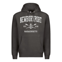 Newburyport Ma Vintage Crossed Oars & Boat Anchor Sports T Shirt Premium Hoodie | Teevron