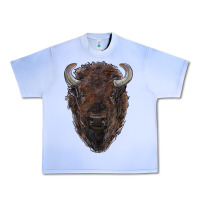 Grape Ice american bison Urban Heavy Tee - RanaPortraitStore