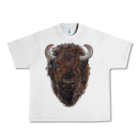 Lunar Rock american bison Urban Heavy Tee - RanaPortraitStore