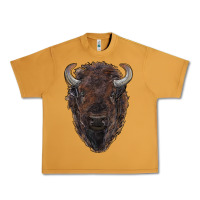 Peanut Butter american bison Urban Heavy Tee - RanaPortraitStore