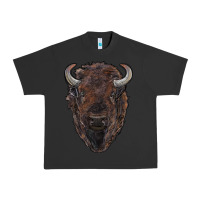 Pigment Black american bison Urban Heavy Tee - RanaPortraitStore