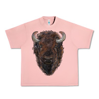 Salmon american bison Urban Heavy Tee - RanaPortraitStore