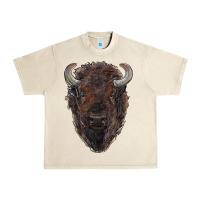 Sandshell american bison Urban Heavy Tee - RanaPortraitStore