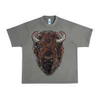 Tornado american bison Urban Heavy Tee - RanaPortraitStore