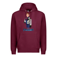 Burgundy hans frozen Premium Hoodie - linhVisuals