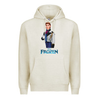 Oatmeal Heather hans frozen Premium Hoodie - linhVisuals