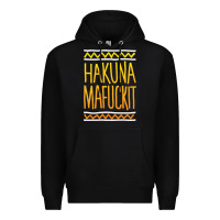 Black hakuna mafuckit [tb] Premium Hoodie - linhVisuals