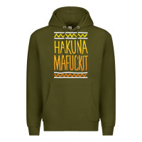 Army Green hakuna mafuckit [tb] Premium Hoodie - linhVisuals