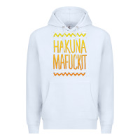 White hakuna mafuckit [tb] Premium Hoodie - linhVisuals
