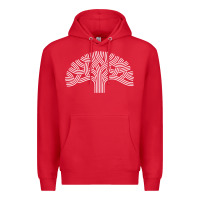 Red oakland california hoodie   oak tree Premium Hoodie - linhVisuals
