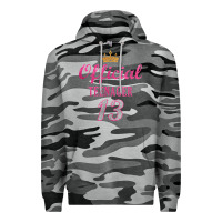 Slate Camo official 13 teenager cute 13th birthday ideas for girls t shirt Premium Hoodie - linhVisuals