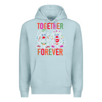Blue Mist mr. & mrs. potato head day of the dead together forever premium t shir Premium Hoodie - linhVisuals