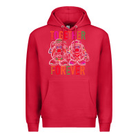 Cardinal mr. & mrs. potato head day of the dead together forever premium t shir Premium Hoodie - linhVisuals