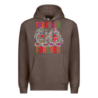 Coffee mr. & mrs. potato head day of the dead together forever premium t shir Premium Hoodie - linhVisuals