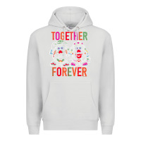 Dove Grey mr. & mrs. potato head day of the dead together forever premium t shir Premium Hoodie - linhVisuals