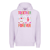 Lilac mr. & mrs. potato head day of the dead together forever premium t shir Premium Hoodie - linhVisuals