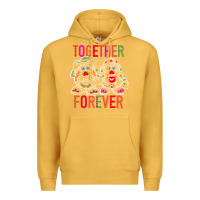 Mustard mr. & mrs. potato head day of the dead together forever premium t shir Premium Hoodie - linhVisuals
