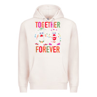 Pale Pink mr. & mrs. potato head day of the dead together forever premium t shir Premium Hoodie - linhVisuals
