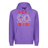 Purple mr. & mrs. potato head day of the dead together forever premium t shir Premium Hoodie - linhVisuals