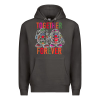 Smoke mr. & mrs. potato head day of the dead together forever premium t shir Premium Hoodie - linhVisuals