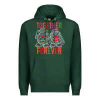 Sports Green mr. & mrs. potato head day of the dead together forever premium t shir Premium Hoodie - linhVisuals