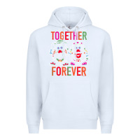 White mr. & mrs. potato head day of the dead together forever premium t shir Premium Hoodie - linhVisuals
