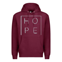 Burgundy hope quote Premium Hoodie - linhVisuals