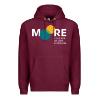 Burgundy Moore College of Art and Design Premium Hoodie - linhVisuals