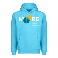 Ocean Blue Moore College of Art and Design Premium Hoodie - linhVisuals