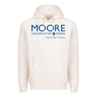 Pale Pink Moore College of Art and Design Premium Hoodie - linhVisuals