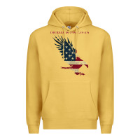 Antique Gold courage is contagious and eagle Premium Hoodie - linhVisuals