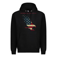 Black courage is contagious and eagle Premium Hoodie - linhVisuals
