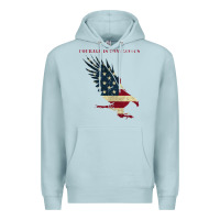 Blue Mist courage is contagious and eagle Premium Hoodie - linhVisuals