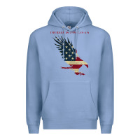 Colony Blue courage is contagious and eagle Premium Hoodie - linhVisuals