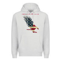 Dove Grey courage is contagious and eagle Premium Hoodie - linhVisuals