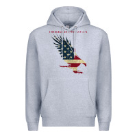 Heather Grey courage is contagious and eagle Premium Hoodie - linhVisuals