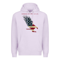 Lilac courage is contagious and eagle Premium Hoodie - linhVisuals