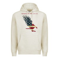 Oatmeal Heather courage is contagious and eagle Premium Hoodie - linhVisuals
