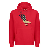 Red courage is contagious and eagle Premium Hoodie - linhVisuals