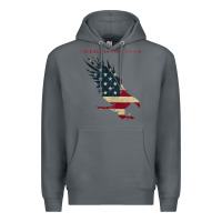 Rock courage is contagious and eagle Premium Hoodie - linhVisuals