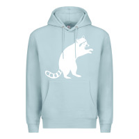 Blue Mist raccoon Premium Hoodie - linhVisuals