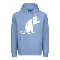 Colony Blue raccoon Premium Hoodie - linhVisuals