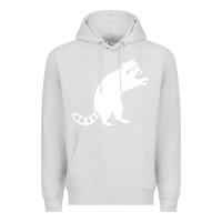 Dove Grey raccoon Premium Hoodie - linhVisuals