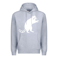 Heather Grey raccoon Premium Hoodie - linhVisuals